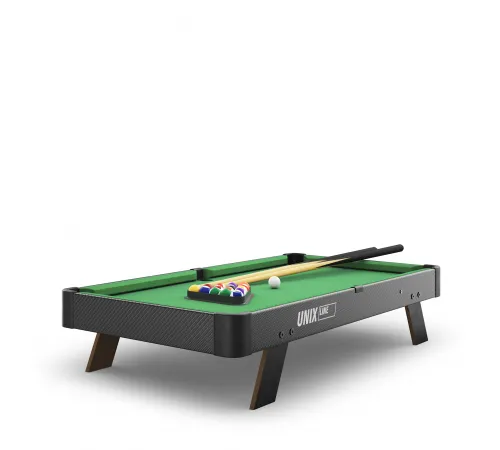 Игровой стол UNIX Line Мини Бильярд настольный (88х47 cм) Black