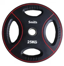 Диск для штанги Smith PUWP12-25 полиуретановый, 25кг