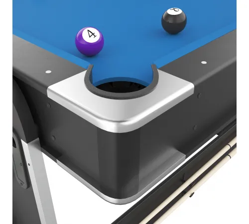 Игровой стол UNIX Line Трансформер 4 в 1 (204х112 cм) Black