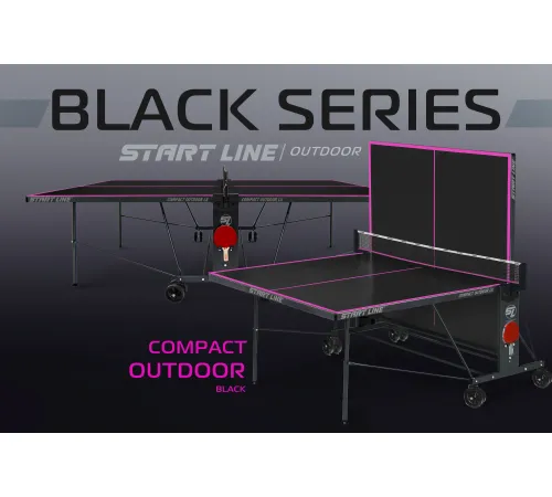 Стол теннисный Compact-2 LX  Всепогодный 6 black